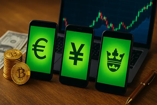 e-CNY currency trading
