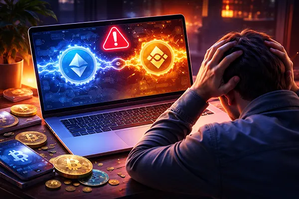 Envio cripto incorreto